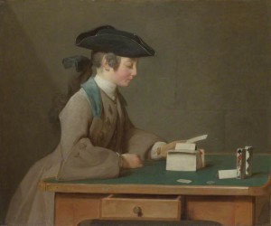 Chardin, Jean-Baptiste Simeon, 1699-1779; The House of Cards